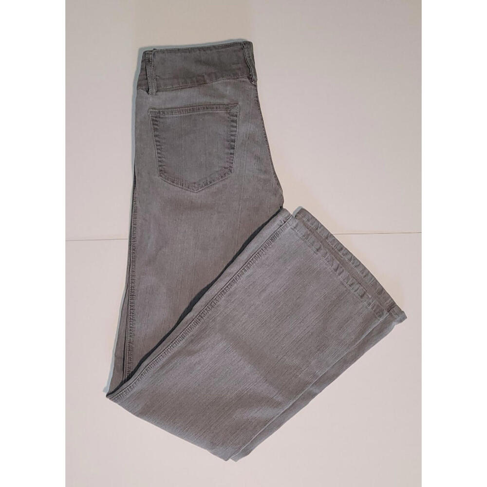 OK Women's Jeans Size 28 Gray Flared Comfortable Stretch Fit Mid Rise